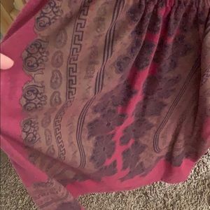 Off shoulder short sleeve shirt